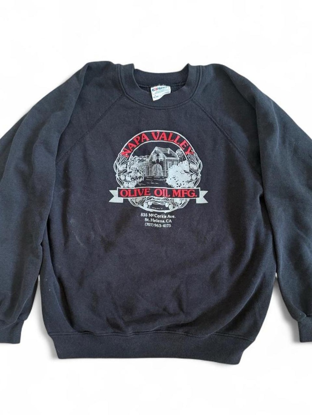Vintage Napa Valley Olive Oil Manufacturing Sweatshirt